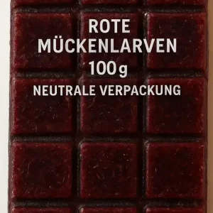 Mückenlarven rot neutrale Verpackung (100g), Schokotafel Kracherpreis